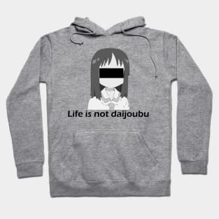 Mai Chan - Life is not daijoubu - series 1 - black Hoodie